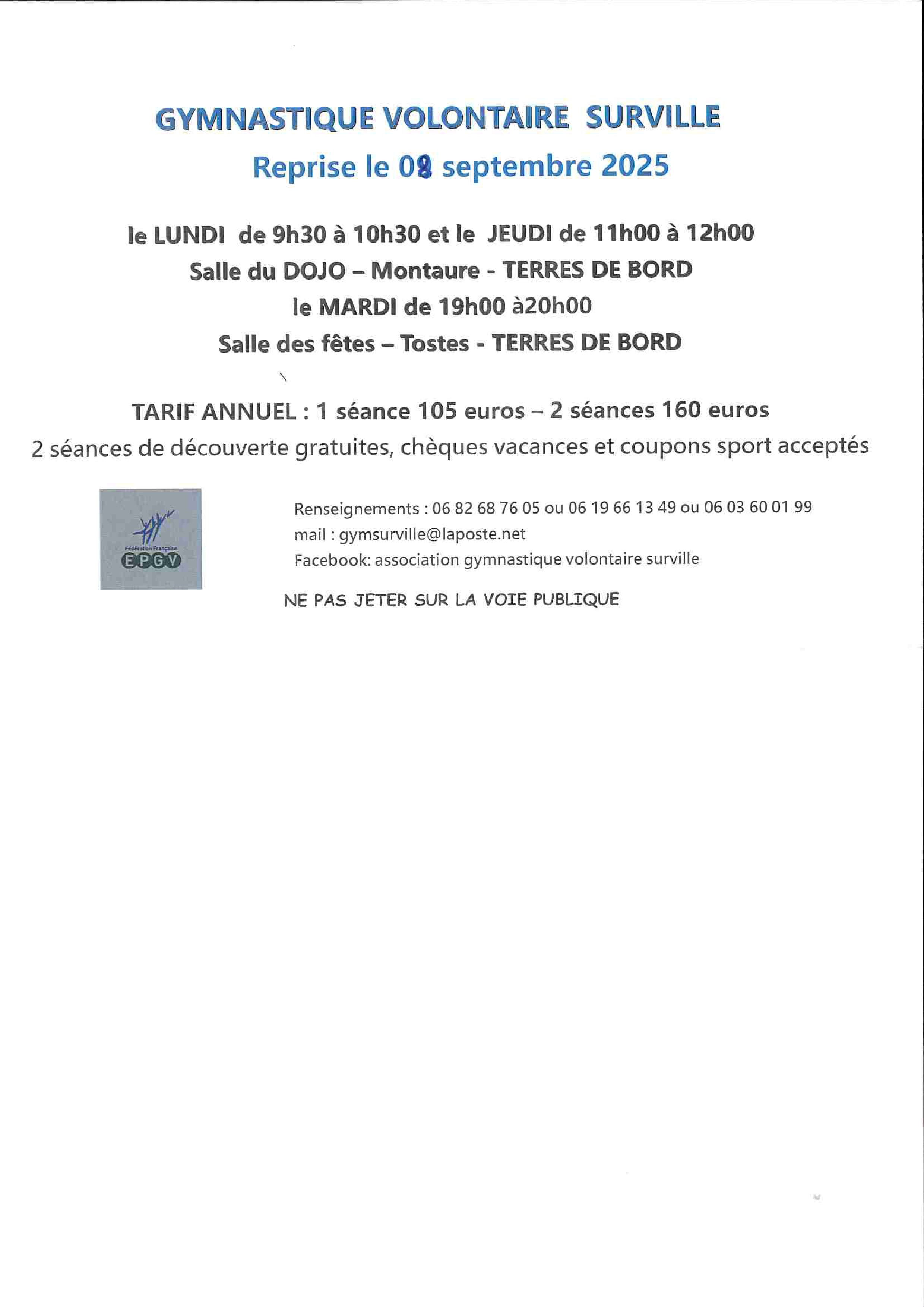 flyer gym surville page 0